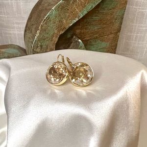 Swarovski Bella Drop Yellow Crystal Gold-Tone RETIRED